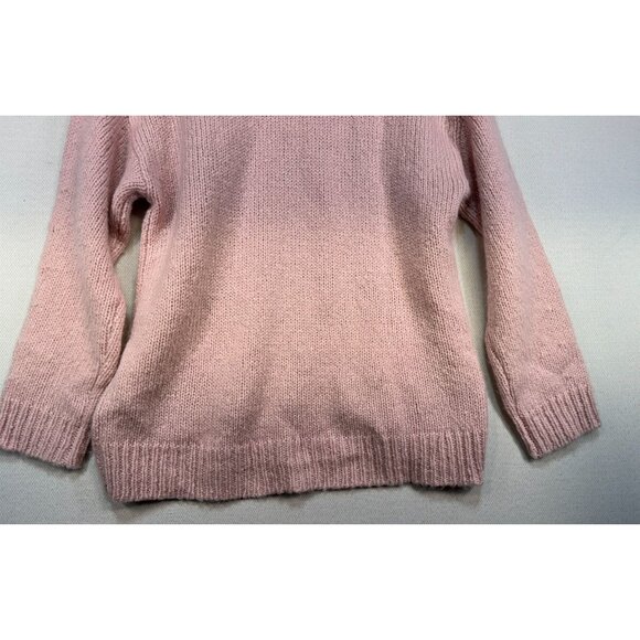 J.Crew Womens Knit Sweater Button Shoulder Small Pink Wool & Alpaca Blend - Picture 11 of 12